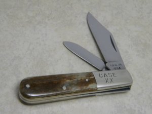Case XX USA 1 Dot (1979) Appaloosa Bone A62009 1/2 Barlow Knife