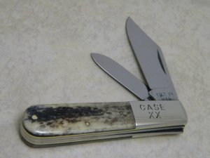 Case XX USA 10 Dot (1980) Appaloosa Bone A62009 1/2 Barlow Knife