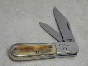 Case XX SS USA 9 Dot (1981) Appaloosa Bone A62009 1/2 Barlow Knife