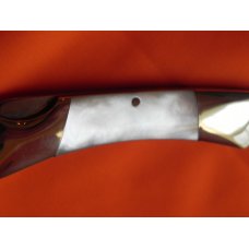 Vintage Frost Custom Design Mother of Pearl Naked Lady Folding Lockblade Pocket Knife -Mdl#69