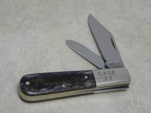 Case XX USA 1 Dot (1979) Appaloosa Bone A62009 1/2 Barlow Knife
