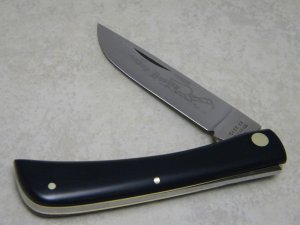 Case XX Stainless USA 4 Dot (1976) Black 2138L SS Linerlock Sod Buster Knife