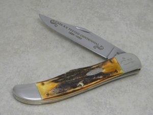 Case XX USA Stag 5165 SS "Case XX Tested Centennial 1889-1989" Folding Hunter Knife