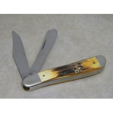 Case XX USA Stag 5240 SP SS "Case XX Tested Centennial 1889-1989" Dogleg Trapper Knife Case XX USA Stag 5240 SP SS "Case XX Tested Centennial 1889-1989" Dogleg Trapper Knife