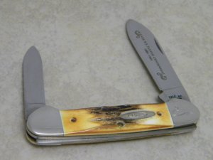 Case XX USA Stag 52131 SS "Case XX Tested Centennial 1889-1989" Canoe Knife