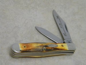 Case XX USA Stag 5225 1/2 SS "Case XX Tested Centennial 1889-1989" Coke Bottle Knife