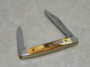 Case XX USA Stag 5233 SS "Case XX Tested Centennial 1889-1989" Tiny 2 Blade Stockman Knife