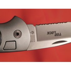 WOW Boker Top Lock Push Button Automatic Open Pocket Knife w Premium Abalone Handles -NOS & Rare WOW