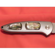 WOW Boker Top Lock Push Button Automatic Open Pocket Knife w Premium Abalone Handles -NOS & Rare WOW