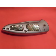 WOW Boker Top Lock Push Button Automatic Open Pocket Knife w Premium Abalone Handles -NOS & Rare WOW