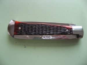 SCHATT & MORGAN #3 EXPRESS AUTO BARK JIG BROWN BONE DROP POINT 