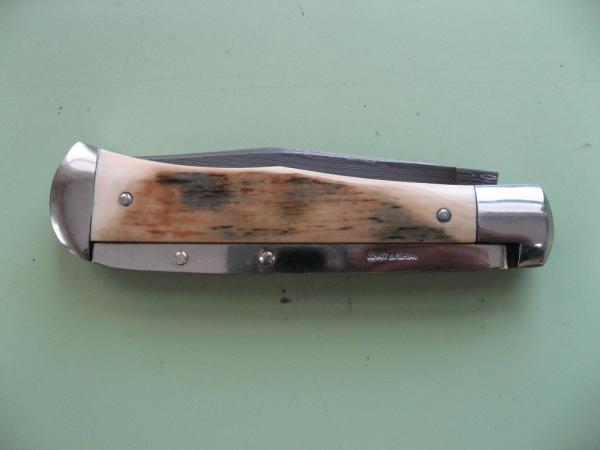 SCHATT & MORGAN (TUNA VALLEY) #3 EXPRESS AUTO BIRDSEYE DAMASCUS MAMMOTH 1 OF 3 SCHATT & MORGAN (TUNA VALLEY) #3 EXPRESS AUTO BIRDSEYE DAMASCUS MAMMOTH 1 OF 3
