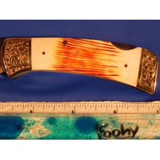 Vintage Parker IMAI K-538 Lockback Hunting/Hunter Knife with a Boar Blade Etching -NOS - Serial #482 Vintage Parker IMAI K-538 Lockback Hunting/Hunter Knife with a Boar Blade Etching -NOS - Serial #482