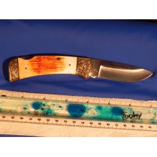 Vintage Parker IMAI K-538 Lockback Hunting/Hunter Knife with a Boar Blade Etching -NOS - Serial #482 Vintage Parker IMAI K-538 Lockback Hunting/Hunter Knife with a Boar Blade Etching -NOS - Serial #482