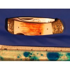 Vintage Parker IMAI K-538 Lockback Hunting/Hunter Knife with a Boar Blade Etching -NOS - Serial #482 Vintage Parker IMAI K-538 Lockback Hunting/Hunter Knife with a Boar Blade Etching -NOS - Serial #482