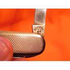 Vintage Rob T Klaas Gentelmens Lobster pocket knife with Fancy Metal Design Scales Vintage Rob T Klaas Gentelmens Lobster pocket knife with Fancy Metal Design Scales