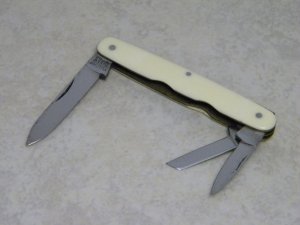 Vulcan T. Ellin & Co. Sheffield Genuine Ivory Split Backspring Whittler Knife c.1846-1944
