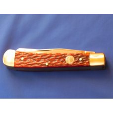 Vintage Boker Tree Brand Classic 2 Blade Trapper w Premium Dark Red Handles & Blade Etch MDL#2525 Vintage Boker Tree Brand Classic 2 Blade Trapper w Premium Dark Red Handles & Blade Etch MDL#2525
