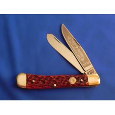 Vintage Boker Tree Brand Classic 2 Blade Trapper w Premium Dark Red Handles & Blade Etch MDL#2525 Vintage Boker Tree Brand Classic 2 Blade Trapper w Premium Dark Red Handles & Blade Etch MDL#2525