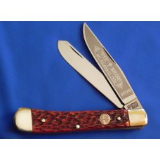 Vintage Boker Tree Brand Classic 2 Blade Trapper w Premium Dark Red Handles & Blade Etch MDL#2525 Vintage Boker Tree Brand Classic 2 Blade Trapper w Premium Dark Red Handles & Blade Etch MDL#2525