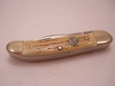 German Eye GX-DS Copperhead Knife Stag 