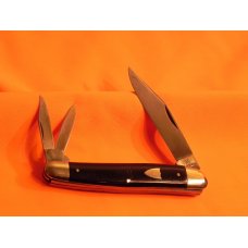 Vintage J A Henckels Serpentine Whitter Pocket Knife w/ Slick Black Synthetic Handles & Rare Shield Vintage J A Henckels Serpentine Whitter Pocket Knife w/ Slick Black Synthetic Handles & Rare Shield