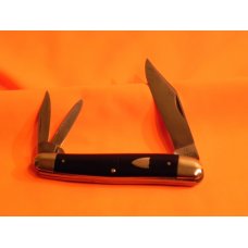 Vintage J A Henckels Serpentine Whitter Pocket Knife w/ Slick Black Synthetic Handles & Rare Shield Vintage J A Henckels Serpentine Whitter Pocket Knife w/ Slick Black Synthetic Handles & Rare Shield