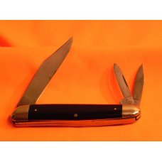 Vintage J A Henckels Serpentine Whitter Pocket Knife w/ Slick Black Synthetic Handles & Rare Shield Vintage J A Henckels Serpentine Whitter Pocket Knife w/ Slick Black Synthetic Handles & Rare Shield