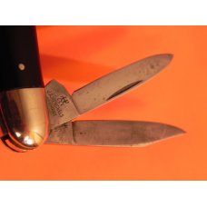 Vintage J A Henckels Serpentine Whitter Pocket Knife w/ Slick Black Synthetic Handles & Rare Shield Vintage J A Henckels Serpentine Whitter Pocket Knife w/ Slick Black Synthetic Handles & Rare Shield