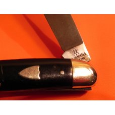 Vintage J A Henckels Serpentine Whitter Pocket Knife w/ Slick Black Synthetic Handles & Rare Shield Vintage J A Henckels Serpentine Whitter Pocket Knife w/ Slick Black Synthetic Handles & Rare Shield