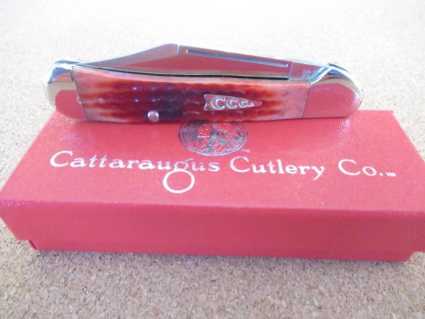 Cattaraugus Red Bone Handle Copperlock ATS-34 Cattaraugus Red Bone Handle Copperlock ATS-34
