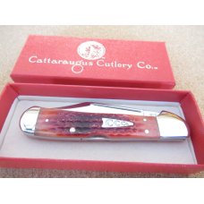 Cattaraugus Red Bone Handle Copperlock ATS-34 Cattaraugus Red Bone Handle Copperlock ATS-34