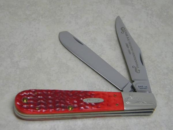 Case XX USA Tested Centennial 1889-1989 Serial #050 Red Bone R6243 SS Daddy Barlow Knife Case XX USA Tested Centennial 1889-1989 Serial #050 Red Bone R6243 SS Daddy Barlow Knife