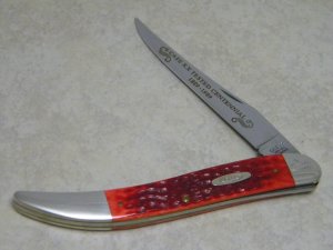Case XX USA Tested Centennial 1889-1989 Serial #050 Red Bone R610098 Texas Toothpick Knife