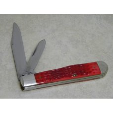 Case XX USA Tested Centennial 1889-1989 Serial #050 Red Bone R6211 1/2 Trapper Knife