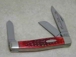 Case XX USA Tested Centennial 1889-1989 Serial #050 Red Bone R6375 SS Stockman Knife