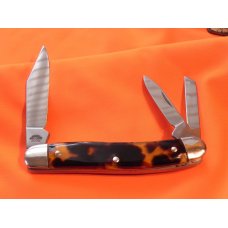 J A Henckels HK-7-T Whitter PocketKnife w Faux Tortoise Shell Handles &Frost Blade Etch -Hand Honed J A Henckels HK-7-T Whitter PocketKnife w Faux Tortoise Shell Handles &Frost Blade Etch -Hand Honed