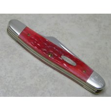 Case XX USA Tested Centennial 1889-1989 Serial #050 Red Bone R6347 SS Stockman Knife Case XX USA Tested Centennial 1889-1989 Serial #050 Red Bone R6347 SS Stockman Knife