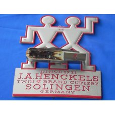 Vintage, NOS, Zwilling J A Henckels 3 Blade Barlow (HK-26-S) with Premium Stag Handles & Orig Box Vintage, NOS, Zwilling J A Henckels 3 Blade Barlow (HK-26-S) with Premium Stag Handles & Orig Box