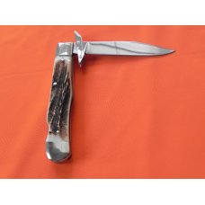 Vintage Boker, Tree Brand, Swing Guard Cheetah Pocket Knife Premium Deer Stag Handles – RARE NOS Vintage Boker, Tree Brand, Swing Guard Cheetah Pocket Knife Premium Deer Stag Handles – RARE NOS