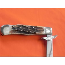 Vintage Boker, Tree Brand, Swing Guard Cheetah Pocket Knife Premium Deer Stag Handles – RARE NOS Vintage Boker, Tree Brand, Swing Guard Cheetah Pocket Knife Premium Deer Stag Handles – RARE NOS
