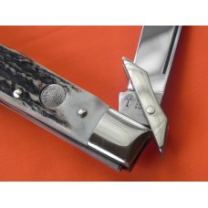 Vintage Boker, Tree Brand, Swing Guard Cheetah Pocket Knife Premium Deer Stag Handles – RARE NOS Vintage Boker, Tree Brand, Swing Guard Cheetah Pocket Knife Premium Deer Stag Handles – RARE NOS