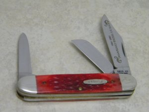 Case XX USA Red Bone "Tested Centennial 1889-1989" R6345 1/2 SS Cattle Stockman Knife