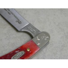 Case XX USA Red Bone "Tested Centennial 1889-1989" R611098 SS Razor Jack Knife