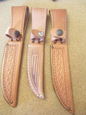 3 Case Leather Sheaths  