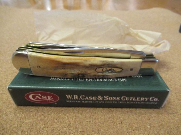Case XX 2000 Stag Handle Trapper Pattern 5254SS