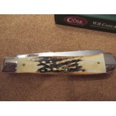 Case XX 2000 Stag Handle Trapper Pattern 5254SS