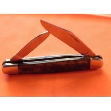 Vintage, Case xx, 9 Dot, 1981, 2 Blade Half Whittler w/ Smooth Appaloosa Bone Handles -MDL # A6208 Vintage, Case xx, 9 Dot, 1981, 2 Blade Half Whittler w/ Smooth Appaloosa Bone Handles -MDL # A6208