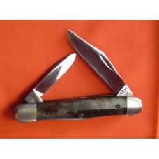 Vintage, Case xx, 9 Dot, 1981, 2 Blade Half Whittler w/ Smooth Appaloosa Bone Handles -MDL # A6208 Vintage, Case xx, 9 Dot, 1981, 2 Blade Half Whittler w/ Smooth Appaloosa Bone Handles -MDL # A6208