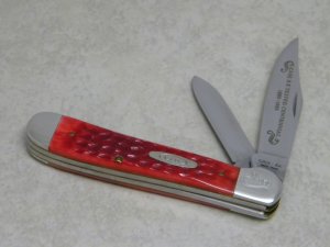 Case XX USA Red Bone "Tested Centennial 1889-1989" R6249 SS Copperhead Knife